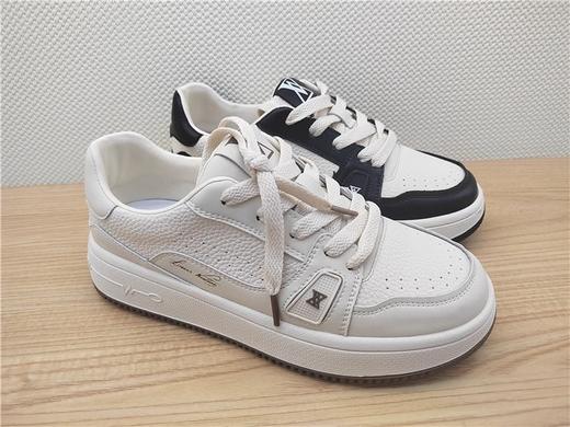 豪行23363151真皮运动休闲低跟女鞋单鞋皮鞋 商品图1