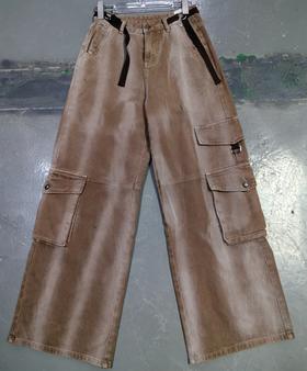 Z1配腰带扎染工装牛仔裤40710秋季008333552501