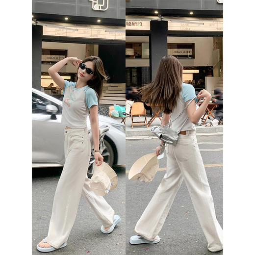 【110元任选2件】最后一波现货！修身插肩印花短袖 商品图4