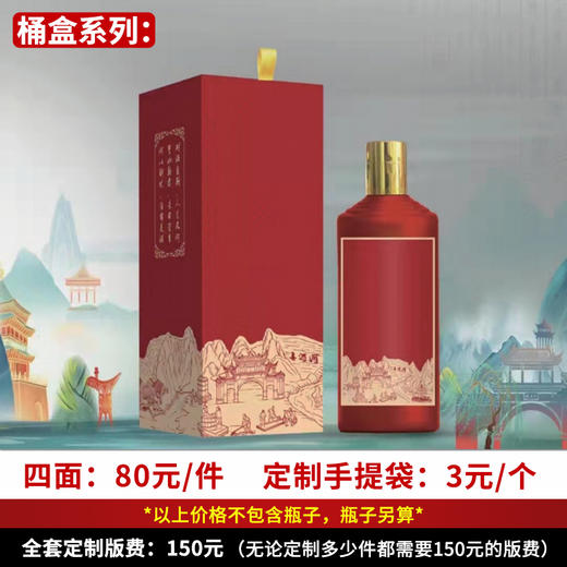 【四面桶盒】个性定制 1件500ml*6瓶 商品图0
