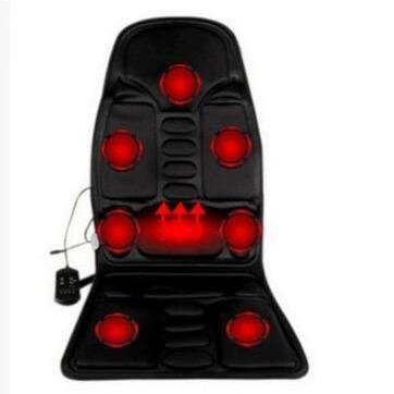 车载按摩垫汽车按摩垫靠垫加热震动按摩坐垫全身颈椎按摩器按摩仪 商品图0