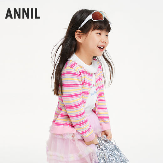 女童长袖针织衫春季新款安奈儿童装实体店同款XG514676 商品图2