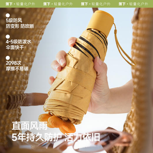 【蕉下精选】蕉下五折黑胶防晒伞BM528 商品图3