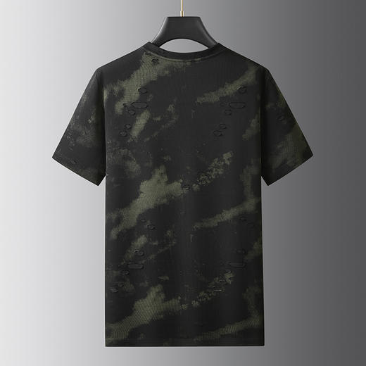 【DWP】大依优型大码短袖T恤圆领加肥加大男士大号弹力透气舒适夏季半袖 商品图6