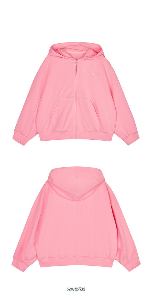 jnby  25年春款  连帽开襟卫衣   1P2412280 商品图12