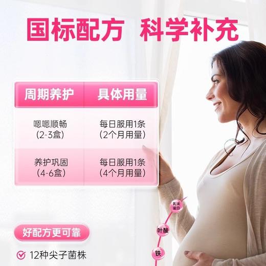 乐力孕妇乳母高活性益生菌肠胃肠道调理铁叶酸维生素矿物质营养儿童菌肠道肠胃活菌宝宝高活性益生菌 商品图1