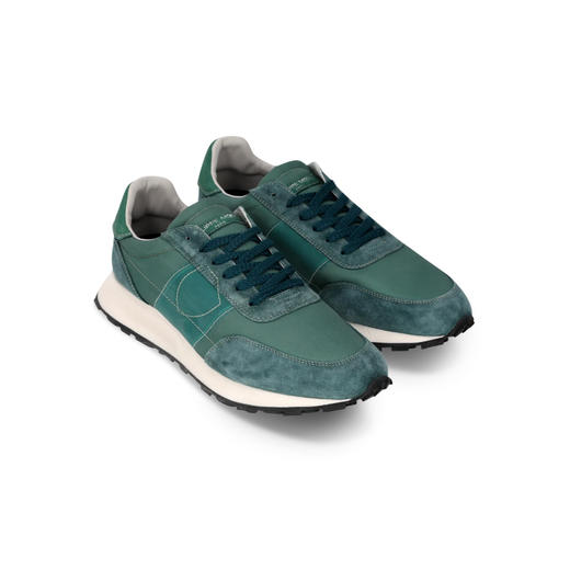 PHILIPPE MODEL 男士盾牌徽标 Tour 休闲运动鞋 绿色 TILU W005 商品图1