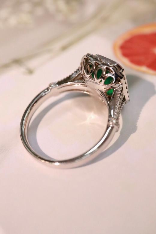 2.87ct刻面祖母绿戒指 商品图3