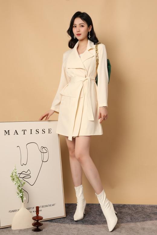 LNNNS 不对称设计感风衣外套连衣裙 15521 商品图1