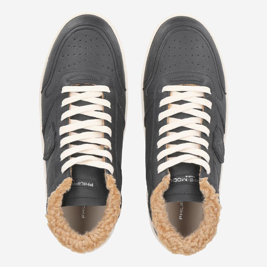 PHILIPPE MODEL 男士盾牌徽标浮雕 Nice 休闲运动鞋 黑色 VNMU WIF1 商品图2