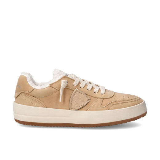 PHILIPPE MODEL 女士盾牌徽标浮雕 Nice 休闲运动鞋 驼色 VNLD NBB1 商品图0