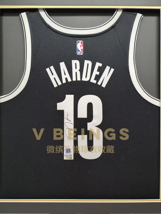 收藏系列 哈登 篮网队13号黑色 亲笔签名球衣 限量5件 商品图2