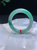612252，54.7飘阳绿圆条手镯，大半圈带阳绿色，清新干净 商品缩略图3