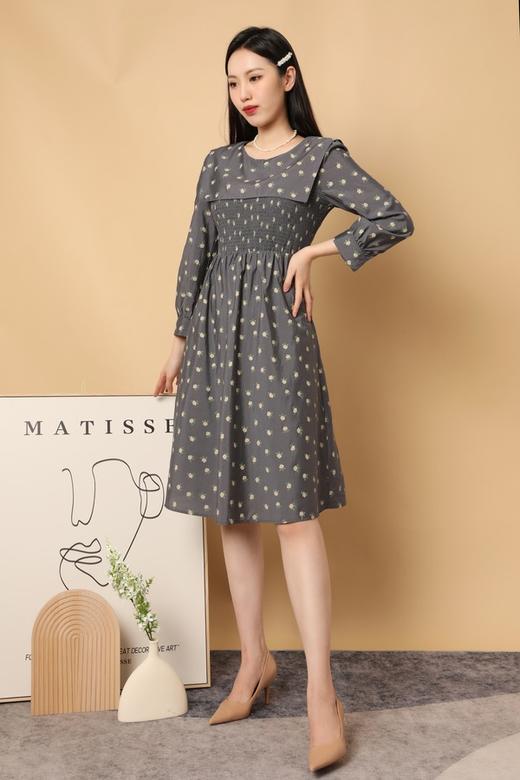 L.Fleuri 法式复古碎花方领连衣裙 15564 商品图4