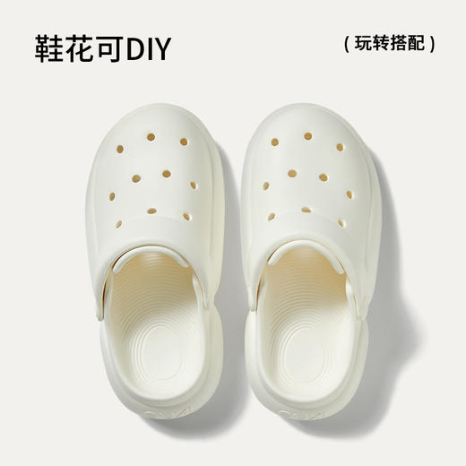 【老虎专享】朴西多面体洞洞鞋女厚底增高夏季休闲外穿拖鞋防滑透气户外沙滩鞋 商品图1