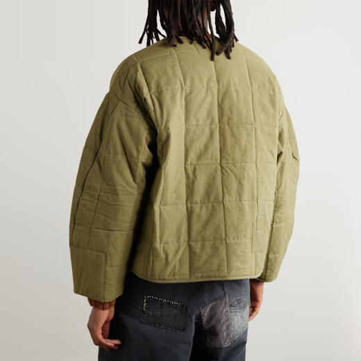 Story mfg TELLUS JACKET 天然染色拼接串珠无领夹克外套 商品图2