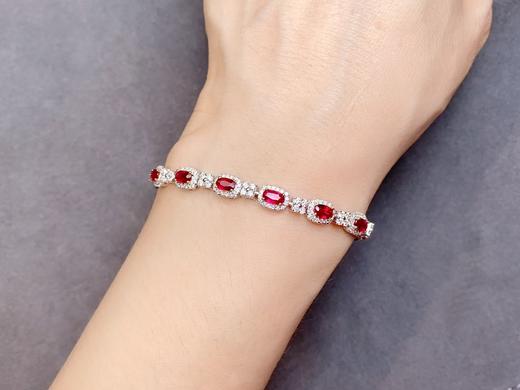 4.01ct刻面红宝石手链 商品图3