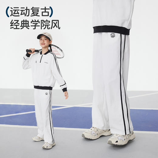 onmygame【IVY LEAGUE】儿童名校复古风运动长裤男女童裤子2025新款 商品图3