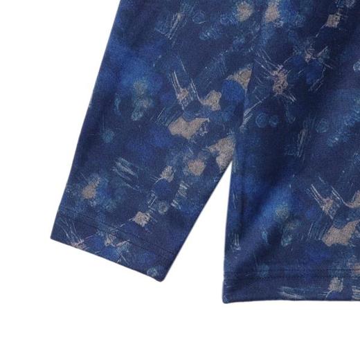 T2303春夏新款时尚个性扎染晕染设计细腻云柔感舒适圆领韩版潮流上衣 商品图4