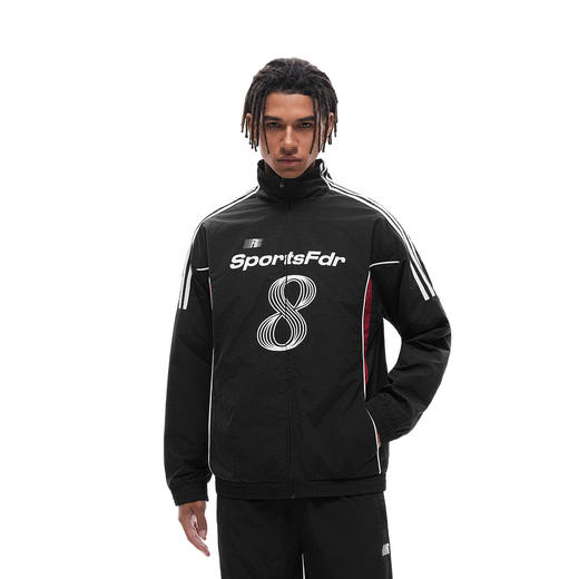 FDR官方店 立领织带拼接撞色夹克外套男女秋季情侣装运动开衫上衣 商品图2