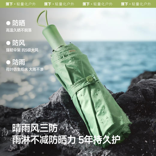 【特渠专享】蕉下三折倍护黑胶防晒伞BM397 商品图3