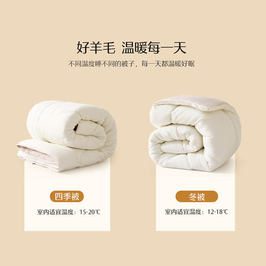 水星家纺 100%澳洲羊毛·原牧抗菌被200*230cm 商品图6