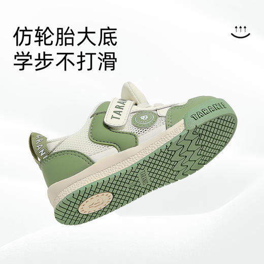 泰兰尼斯春季新款童鞋学步鞋男宝宝网布透气机能鞋女童软底面包鞋 T01T5A6336 商品图4