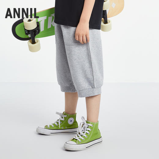 男童针织七分裤夏季新款安奈儿童装EB526122 商品图0