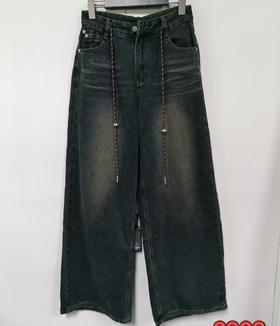 N重工复古百搭阔腿牛仔裤冬季028094520576