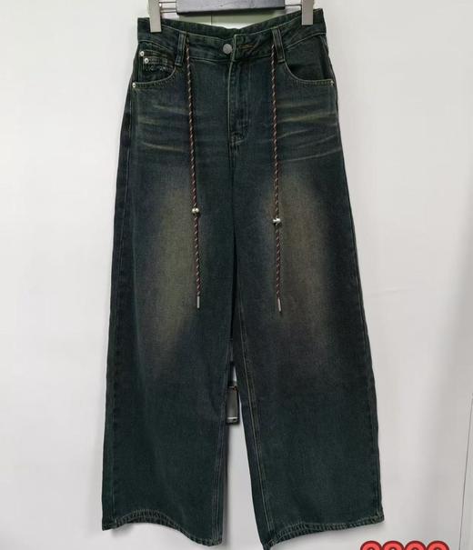 N重工复古百搭阔腿牛仔裤冬季028094520576 商品图0