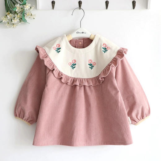 裁缝学苑TQ147荷叶边防水罩衣纸样儿童宝宝饭衣袖口防水样板 商品图3