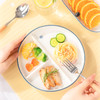 【摩登分餐盘】陶瓷早餐分格餐盘儿童家用可爱宝宝一人食餐具大人减脂盘子 商品缩略图1