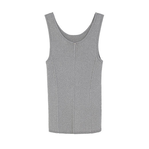 NEELLY纳俪商场同款春新款甜辣肌理吊带针织衫女时尚百搭修身背心N25031A01115 商品图3