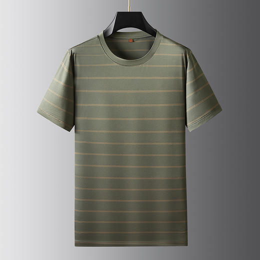 【DWP】大依优型大码短袖T恤圆领加肥加大男士大号弹力透气舒适夏季半袖 商品图1