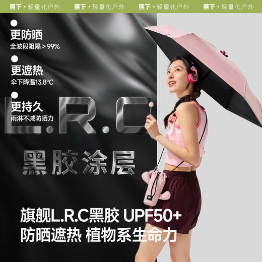 【蕉下精选】蕉下五折黑胶防晒伞BM528 商品图1