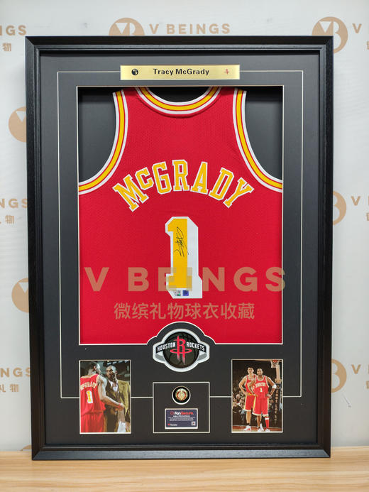 收藏系列 麦迪 火箭队1号 球员版 亲笔签名球衣 商品图1
