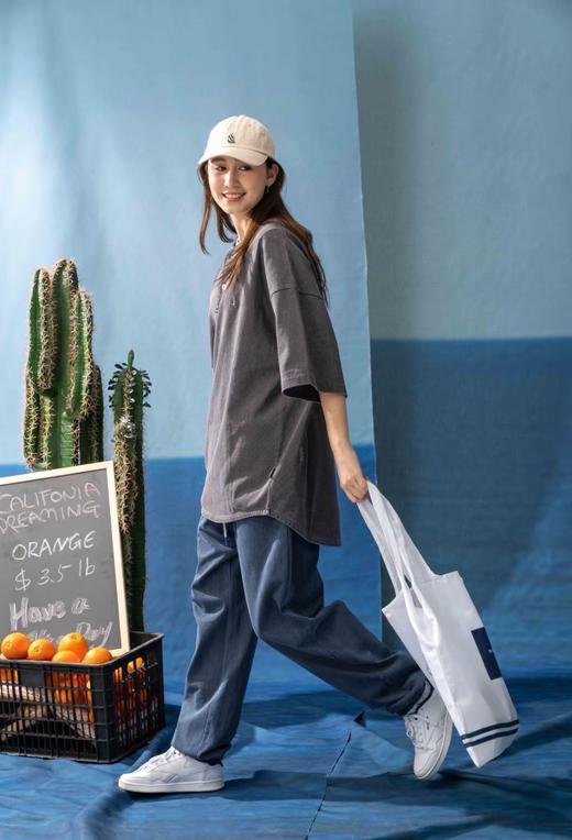 帆船white sail重工蜡染水洗做旧亨利领短袖T恤 NT-2701 商品图6