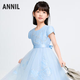 女童短袖礼裙夏季新款安奈儿童装实体店同款AG523549