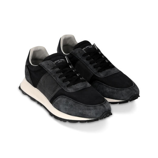 PHILIPPE MODEL 男士盾牌徽标 Tour 休闲运动鞋 黑色 TILU W001 商品图1