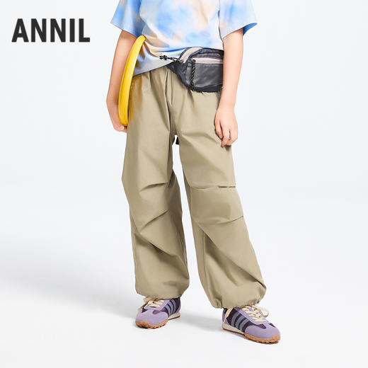 男童全腰梭织单裤春季新款安奈儿童装实体店同款AB516532 商品图0