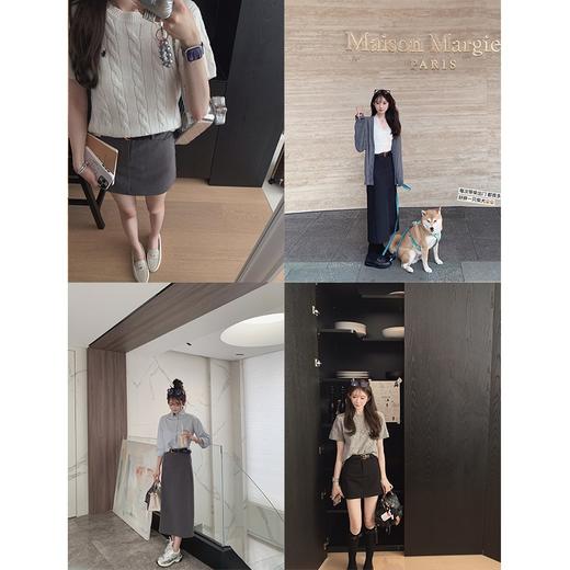 金蘑菇菇 邂逅日 西装半裙 / 韩系姐姐感全靠它｜黑色高腰直筒半裙 商品图9