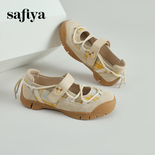 预售10天|Safiya/索菲娅2025魔术贴外穿休闲玛丽珍丑萌运动凉鞋SFD1111049 商品图8