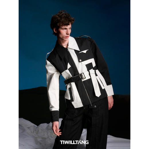 启世录TIWILLTANG“檩铸嚣尘”风衣式拉链结构男式衬衫 商品图1