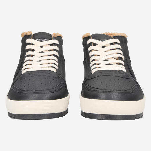 PHILIPPE MODEL 男士盾牌徽标浮雕 Nice 休闲运动鞋 黑色 VNMU WIF1 商品图1