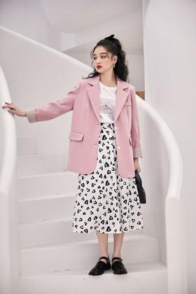 L.Fleuri 单排扣宽松休闲西装外套 15559