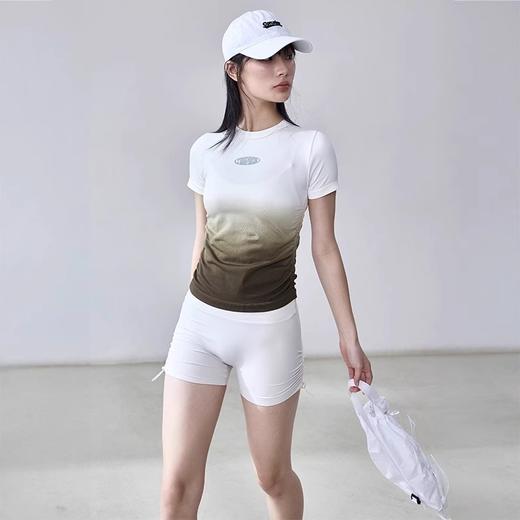 Gymicon能量符号 2025春夏新款渐变运动短袖T恤美拉德训练上衣跑步健身服YASY2512 商品图4