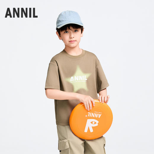 男童圆领液氨短袖T恤夏季新款安奈儿童装实体店同款AB511520 商品图1