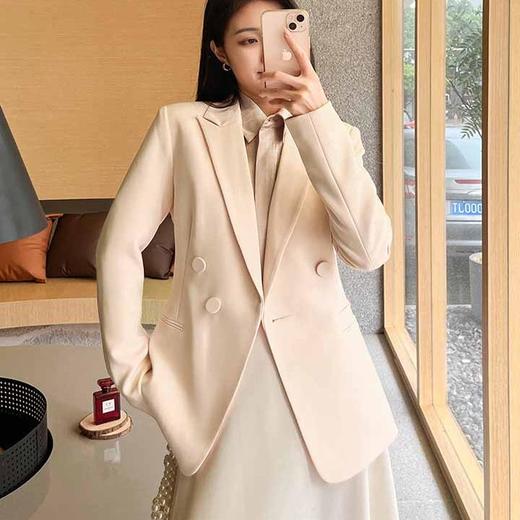 顺丰包邮洛诗琳90131春季新款通勤OL风收腰西装外套女0781 商品图0