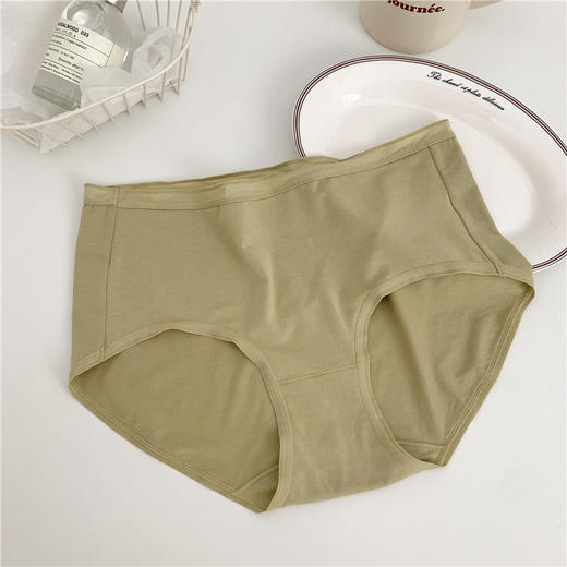 【高品质基础款】无限回购！莫代尔蚕丝内裤女抗菌底裆舒适不夹臀大码中腰无痕运动三角裤 商品图8