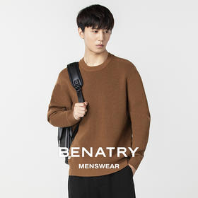 贝纳川基础圆领套头毛衣ECP316001